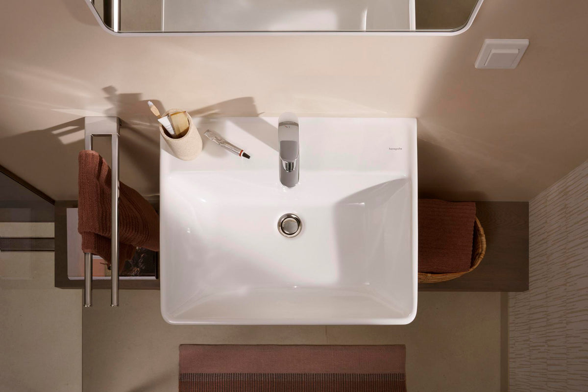 Hansgrohe Vernis Blend 100 Einhebel-Waschtischmischer mit Zugstangen-Ablaufgarnitur, chrom