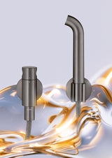 AXOR One Gießrohrset chrom – Hansgrohe Brausehalter & Textilschlauch 2000 mm