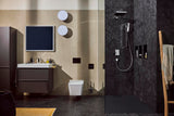 HANSGROHE Brausearm E 390 mm Chrom – Wandmontage mit Rosette
