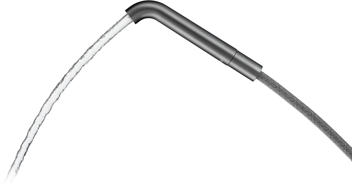 AXOR One Gießrohrset chrom – Hansgrohe Brausehalter & Textilschlauch 2000 mm