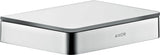 AXOR Universal Softsquare Ablage 150 mm Chrom – Sicherheitsglas, verdeckte Wandmontage