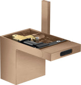 AXOR MYEDITION Einhebel-Bidetmischer ohne Platte polished gold optic mit Push-Open Ablaufgarnitur