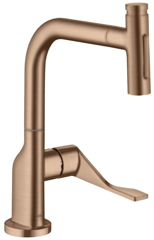 AXOR Citterio Spültischmischer 230 Select 2jet mit Ausziehbrause Chrom – ComfortZone und Select-Technologie