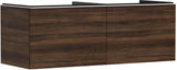 HANSGROHE Waschtischunterschrank Xelu Q 1360 mm Weiß Hochglanz mit Griffleiste Chrom