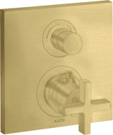 AXOR Citterio Thermostatbatterie mit Absperrventil und Kreuzgriff in Chrom