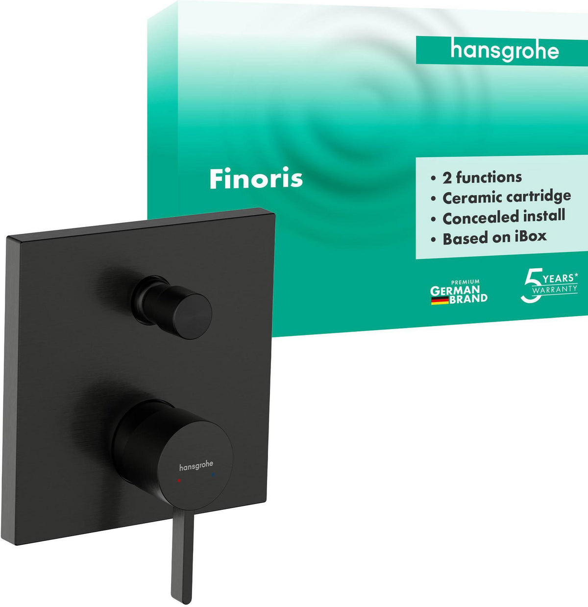 HANSGROHE Finoris Fertigmontageset Unterputz-Wannenmischer Chrom
