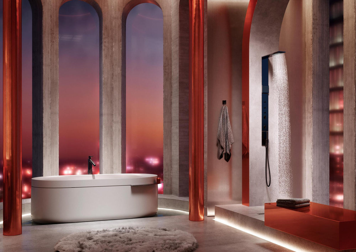 AXOR ShowerComposition Duschpaneel mit Thermostat, Kopf- und Schulterbrause Chrom