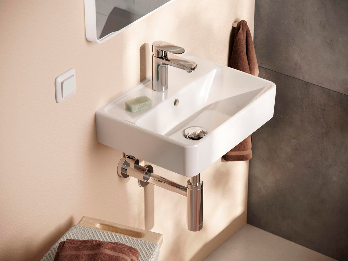 Hansgrohe Vernis Blend 100 Einhebel-Waschtischmischer mit Zugstangen-Ablaufgarnitur, chrom