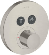 AXOR ShowerSelect Round Thermostat für 2 Verbraucher – Chrom, wandmontiert
