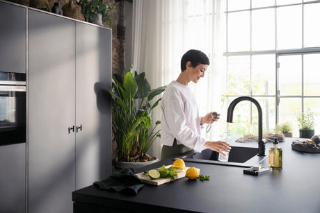 HANSGROHE SodaSystem 210 Aqittura M91 Ausziehauslauf Starter Set sBox – gefiltertes, gekühltes und sprudelndes Trinkwasser