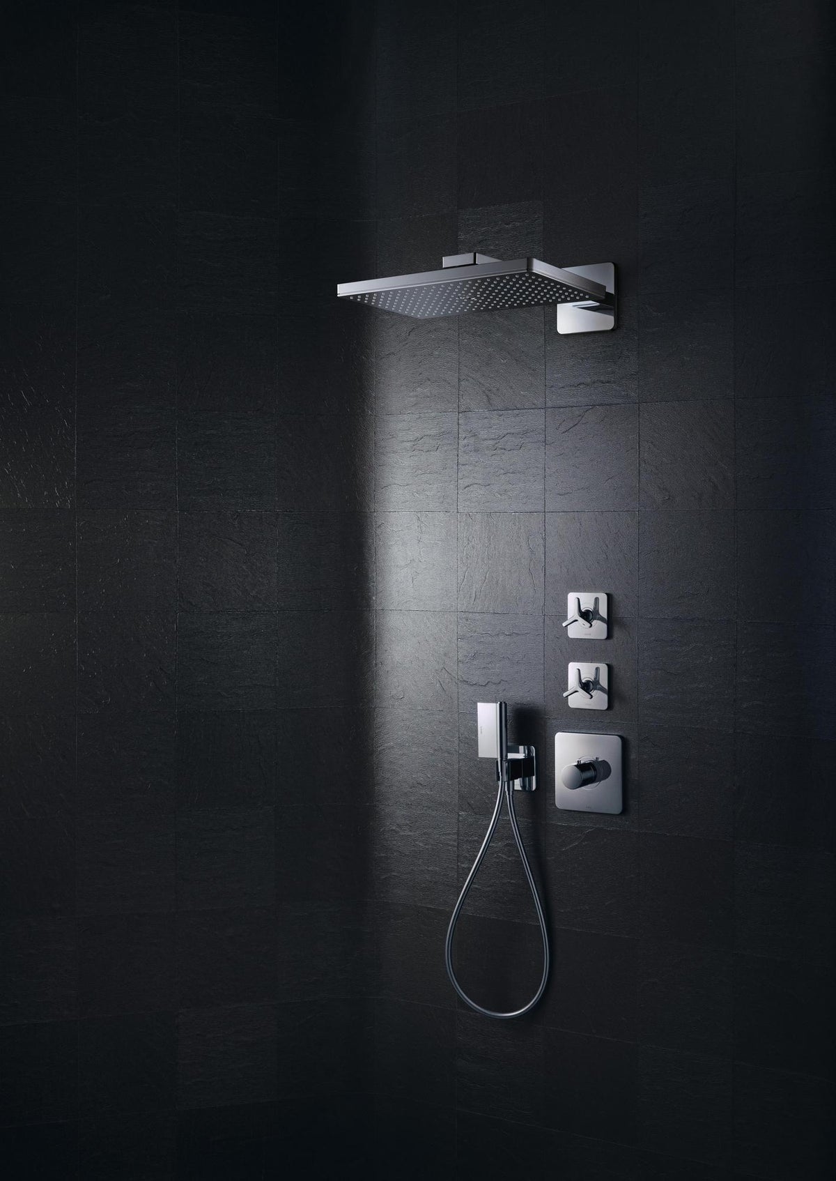 AXOR ShowerSolutions Kopfbrause 460/300 1jet Chrom – Regenbrause mit Brausearm
