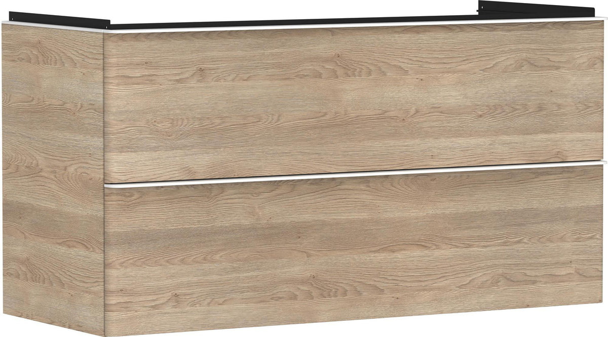 HANSGROHE Xelu Q Waschtischunterschrank 1180 mm weiß hochglanz mit 2 Schubkästen und SoftClose
