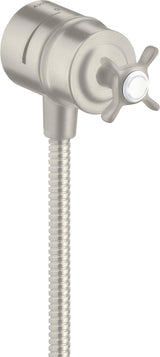 AXOR Montreux FIXFIT STOP Schlauchanschluss DN 15 mit Absperrventil und Kreuzgriff, chrom