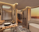 AXOR One Gießrohrset chrom – Hansgrohe Brausehalter & Textilschlauch 2000 mm
