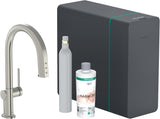 HANSGROHE SodaSystem 210 Aqittura M91 Ausziehauslauf Starter Set sBox – gefiltertes, gekühltes und sprudelndes Trinkwasser