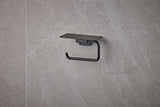 HANSGROHE AddStoris Papierrollenhalter mit Ablage – Chrom, Wandmontage, verdeckte Befestigung