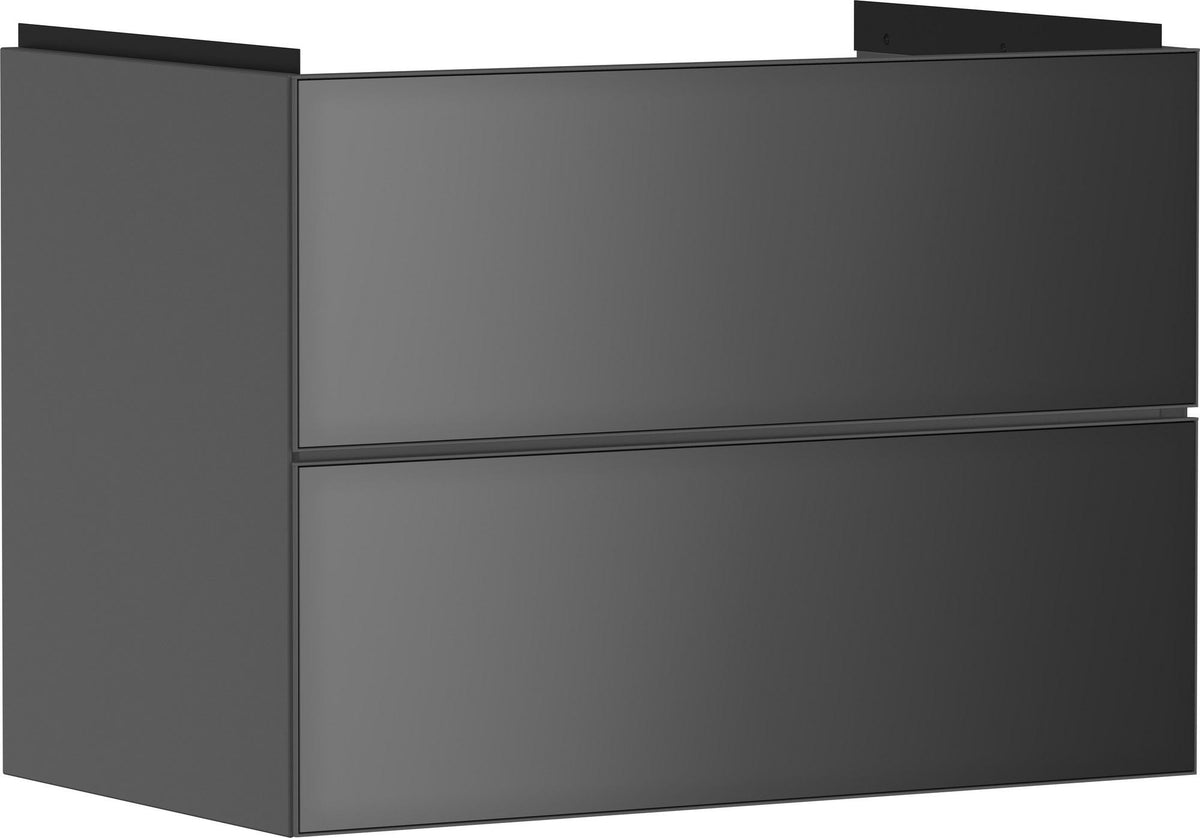 Hansgrohe Xevolos E Waschtischunterschrank 780 mm Eiche Dunkel Mattweiß mit PushOpen und SoftClose