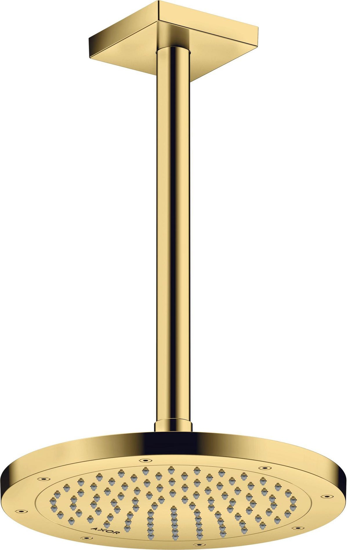 AXOR Decken-Anschlussstück 300 mm DN 15 eckig brushed brass