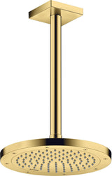 AXOR Decken-Anschlussstück 300 mm DN 15 eckig brushed brass
