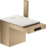 AXOR MYEDITION Einhebel-Bidetmischer ohne Platte polished gold optic mit Push-Open Ablaufgarnitur
