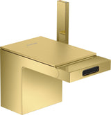 AXOR MYEDITION Einhebel-Bidetmischer ohne Platte polished gold optic mit Push-Open Ablaufgarnitur