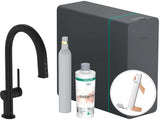 HANSGROHE SodaSystem 210 Aqittura M91 Ausziehauslauf Starter Set sBox – gefiltertes, gekühltes und sprudelndes Trinkwasser