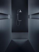 AXOR FRONT Showerpipe mit Thermostat, Kopfbrause 279 mm und Handbrause – 2 Strahlarten, Chrom