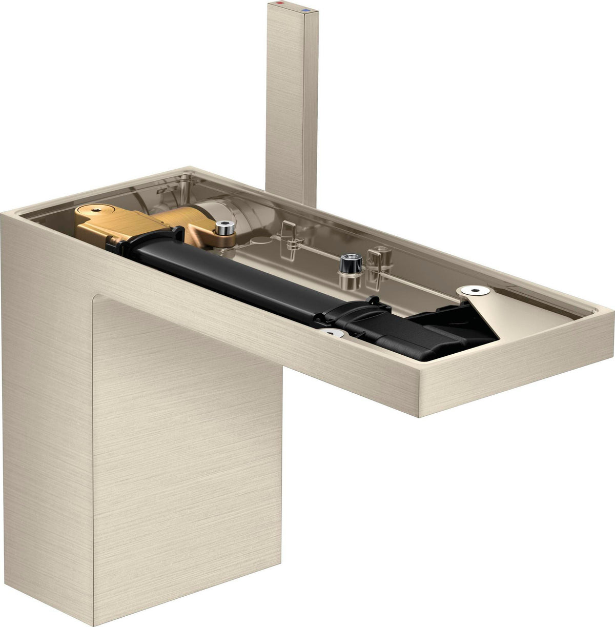 AXOR MYEDITION 110 Einhebel-Waschtischmischer mit Push-Open Ablaufgarnitur, chrom