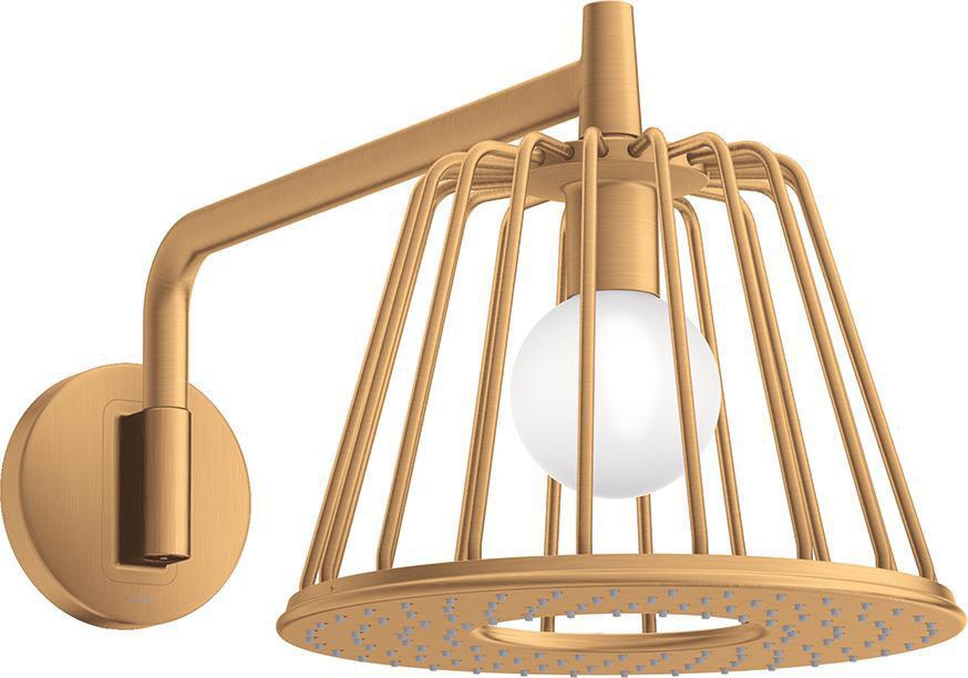 AXOR LampShower Nendo Kopfbrause 275 mm Chrom mit LED-Beleuchtung und Brausearm