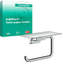 HANSGROHE AddStoris Papierrollenhalter mit Ablage – Chrom, Wandmontage, verdeckte Befestigung