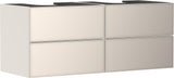 HANSGROHE Xevolos E Waschtischunterschrank 1370 mm mattweiß/eiche dunkel mit PushOpen und SoftClose
