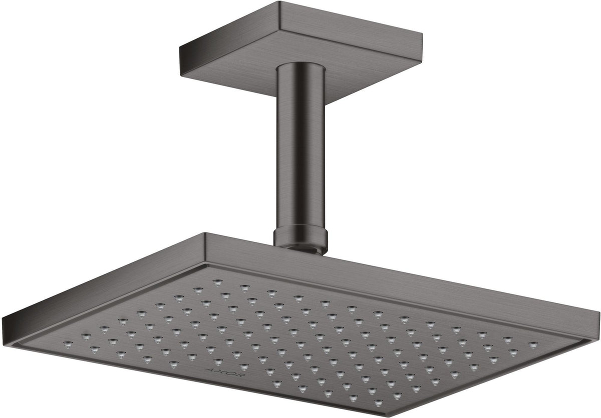 AXOR Decken-Anschlussstück 100 mm DN 15 eckig in Edelstahl-Optik von Hansgrohe
