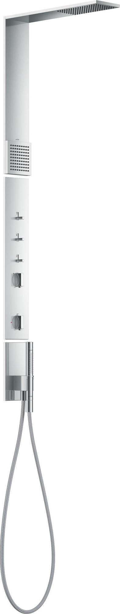 AXOR ShowerComposition Duschpaneel mit Thermostat, Kopf- und Schulterbrause Chrom