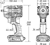 HAZET Akku-Schlagschrauber 9512-600 18V 406 Nm – Kompakt & bürstenlos