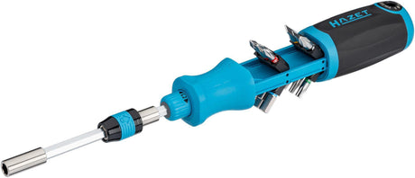 HAZET Bit-Ratschenschraubendreher 811R-3 mit 14-teiligem Bit-Set und 3-Komponenten-Griff
