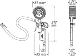 HAZET Druckluftreifenfüller 9041-1 – ungeeicht, mit Momentstecker, 12 bar, 400 mm Schlauch