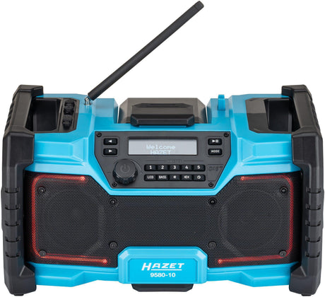 HAZET DAB Radio 9580-10 – 18 V & 230 V Hybrid Baustellenradio mit Bluetooth