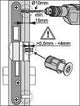 HOPPE Blindsteckmutter BSM M5 – M5x20 mm Befestigung für Schmalrosetten an Aluminium-Profiltüren
