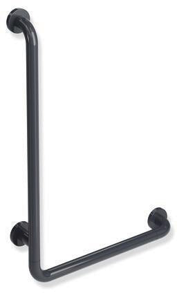 HEWI Winkelgriff Serie 801, senfgelb, 500 x 750 mm, Polyamid mit Stahlkern, links/rechts montierbar