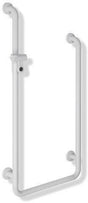 HEWI Duschhandlauf U-Form Serie 801 senfgelb mit Brausehalter, 1100 x 500 x 900 mm