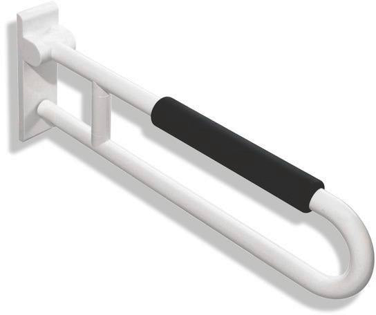 HEWI Stützklappgriff Serie 801 drehbar, 900 mm, mit Armpolster senfgelb
