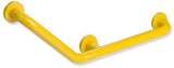 HEWI Winkelgriff Serie 801, 135°, Senfgelb, 620 mm, mit Stahlkern – Barrierefreie Wandstütze