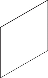 HEWI Kristallglasspiegel 450 x 450 mm – Klarer Spiegel mit geschliffenen Kanten