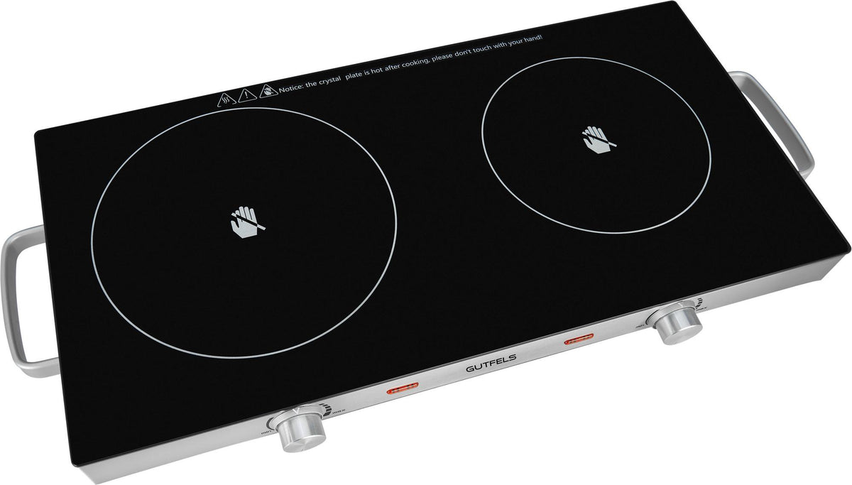 GUTFELS Glaskeramik Doppel-Kochplatte COOK 4010 – 1800/1000 W, stufenlos