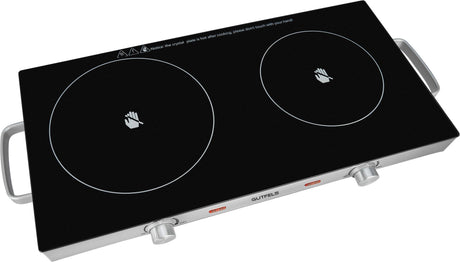 GUTFELS Glaskeramik Doppel-Kochplatte COOK 4010 – 1800/1000 W, stufenlos