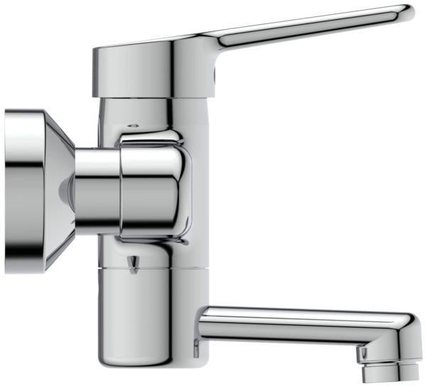Ideal Standard Ceraplus Wand-Waschtischarmatur 5 l/min Ausladung 100 mm Chrom – Einhandhebelmischer