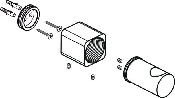 Ideal Standard Wandbefestigung für Brausestange Chrom – Passgenaue Halterung