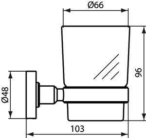 Ideal Standard IOM Accessoires-Paket Silk Black: WC-Bürste, Mundglas & Seifenschale