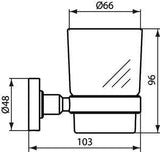 Ideal Standard IOM Accessoires-Paket Silk Black: WC-Bürste, Mundglas & Seifenschale