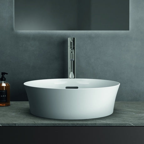 Ideal Standard Waschtischplatte Conca aus Keramik 1202x505x6 mm in Pietra Grau